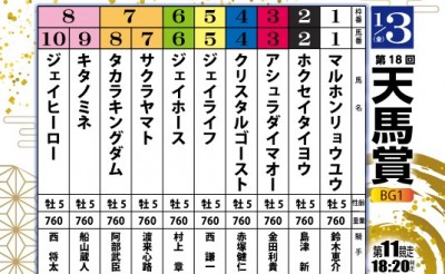 第18回天馬賞　調教師・騎手コメント